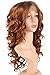 TOFAFA Auburn Brown Synthetic Lace Front Wigs for Women,Fashion Curly Wavy Hair Wig Daily Costume (18 inches,30)