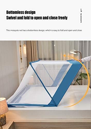 Moustiquaire Pliable Sans Fond, Portable, Camping Facile Et Moustiquaire Extérieure, Installation Gratuite Pour Lit Adulte/lit Bébé/canapé/terrain, 4,135 X 190 X 80 Cm,2,135*190*80cm,outstanding78