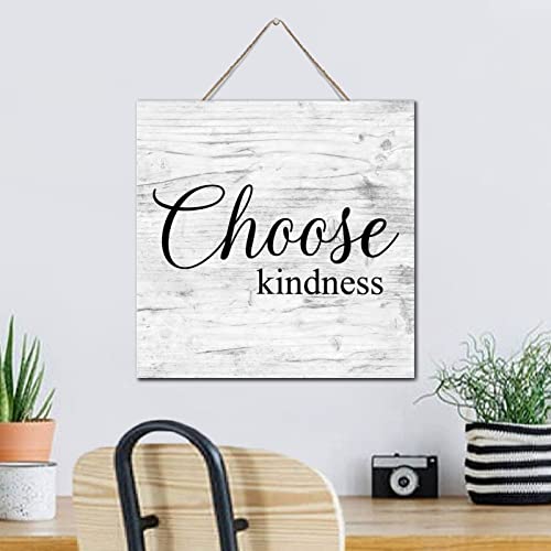 Plaque murale en bois Choose Kind Ness pour chambre et bureau - 5