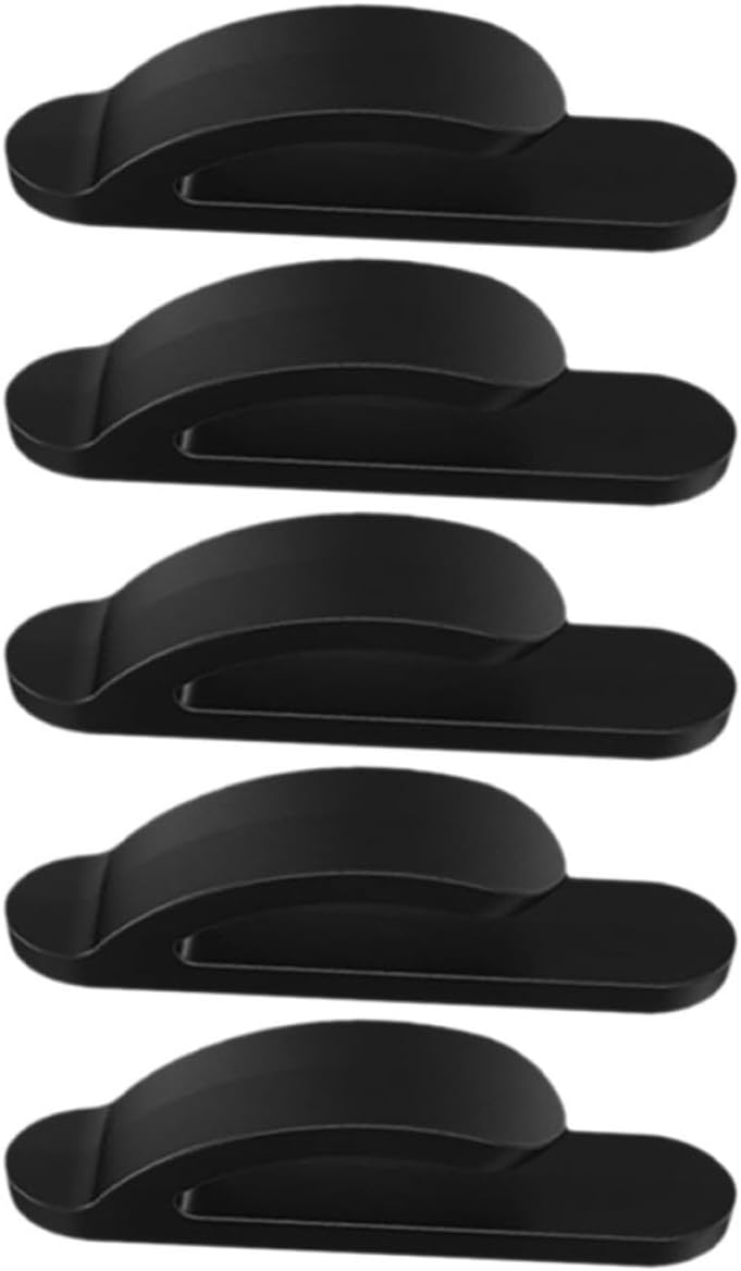 5pcs Mini Car Hook for Headrest, Black Seat Back Organizer Accessory