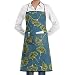 Drempad Delantal Ginkgo Leaves Adjustable Apron for Kitchen BBQ Barbecue Cooking - Cooking Apron,Kitchen Apron,BBQ Apron
