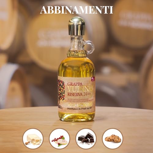 Nonino Grappa Vuisinâr Riserva 2 Years Wildkirschenholzfaß gereift (1 x 0.7 l)