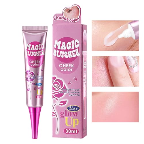 Rubor Líquido Para Mejillas | Tono Duradero Autoadaptable Y Natural Para Mejillas | Accesorio Cosmético De Contorneado, Iluminación Y Definición Facial Para Piel Grasa Y Seca - imagen 7