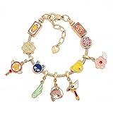 Card Kinomoto Anime Charm Bracelet - Bracelets Merchandise Jewelry Gifts for Women (Sakura)