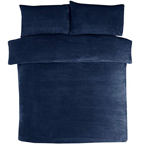 Sleepdown Beddengoedset met kussenslopen, teddyfleece, warm, gezellig, superzacht, voor tweepersoonsbed (200 x 200 cm… - Image 4