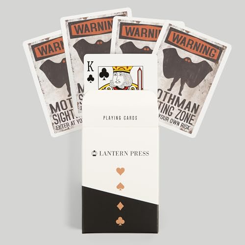 Baraja de Cartas Póker Lantern Press Mothman 52 Cartas miniatura 6