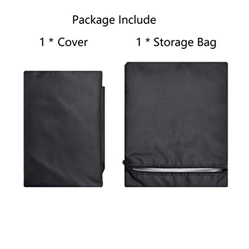 Saking Pool Table Cover,8 Feet Billiard Dining Table Covers - Black
