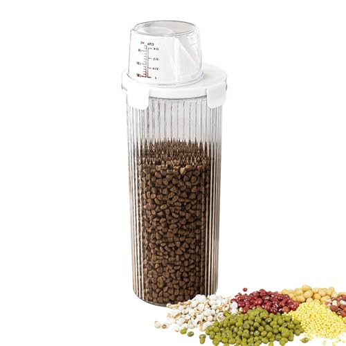 Huayeex Boîte De Stockage Aliments Animaux | Boîte Hermétique pour Croquettes - Grande Capacité Hermétique Bec Verseur et Doseur pour Friandises Accessoire Cuisine