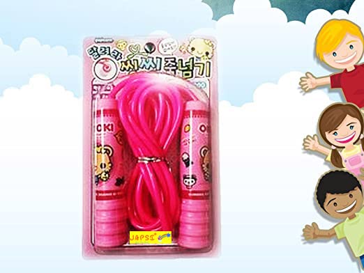 JAPSI Non-Slip Handle - Cartoon Print Children Skipping Rope Kids Portable Adjustable Skipping Rope Exercise Fitness Equipment Outdoor Fun Games (Pack of One) (B0B77SQX6C) Amazon Price History, Amazon Price Tracker