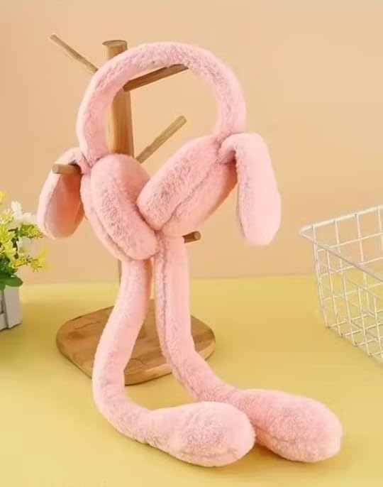 ARYANSH SHOPPE Kids Plush Bunny Ear Winter Earmuff Scarf | Soft Warm Neck & Ear Protector | Adjustable Cute Plush Ear Cover for Girls & Boys (RANDOM COLOR) (PACK OF 1) 4