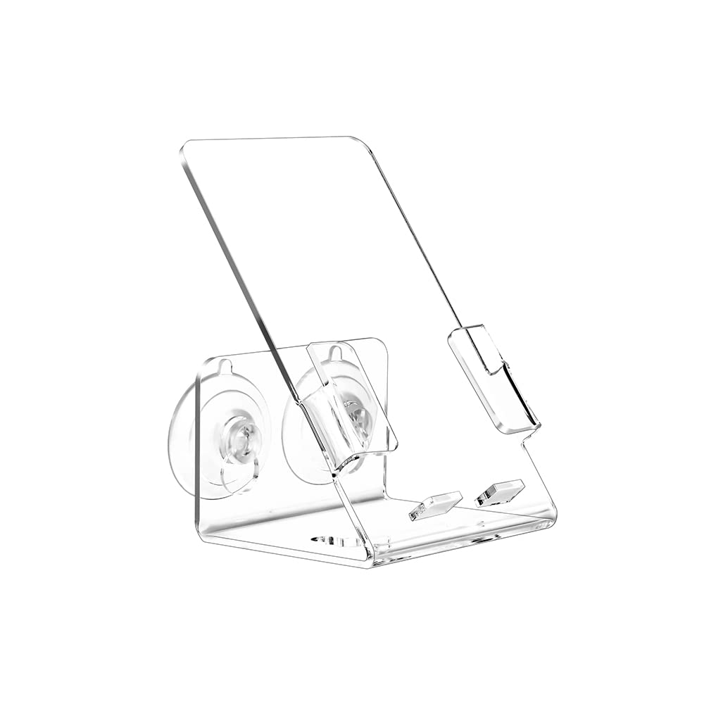 Suction Cup Phone Holder Stick On Shower Bathroom Kitchen Mirror Wall