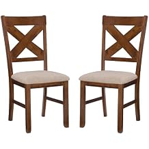 Powell Company Kraven Dining Side Chair Set of 2, Brown
