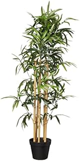 Amazon Basics Artificial Fake Bamboo Plant with Plastic Planter Pot, 100 cm