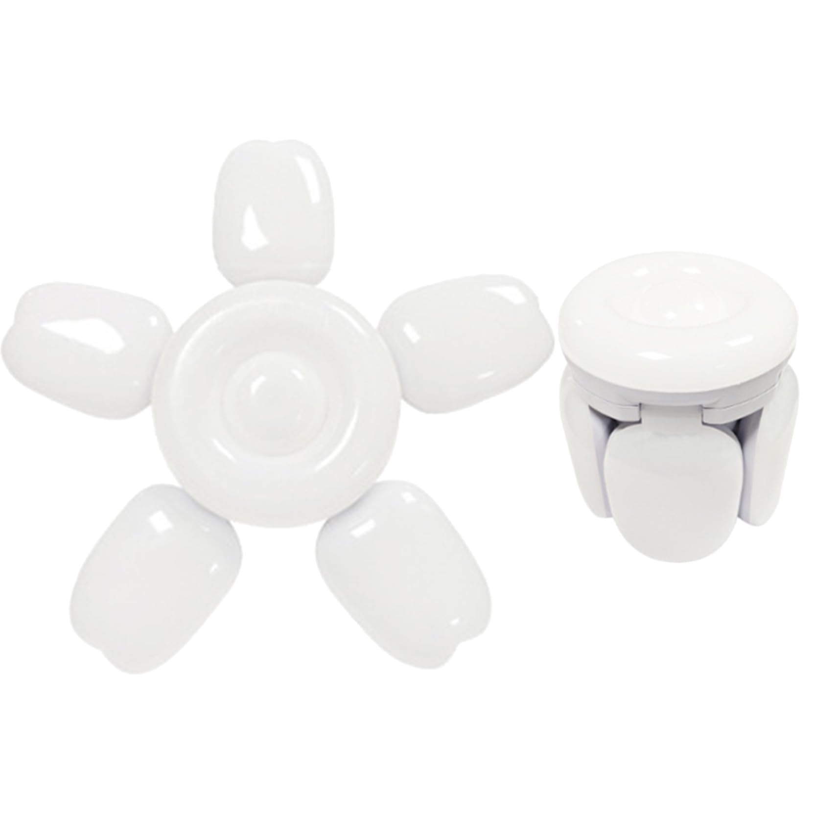 TTiiLoe 50W Garage Light with 5+1 Deformable Panels, 6000K Ultra Bright LED Ceiling Light Fixture, E26/E27 Screw-in Shop Lighting for Basement Attic Workshop Barn Warehouse, 2 Pack