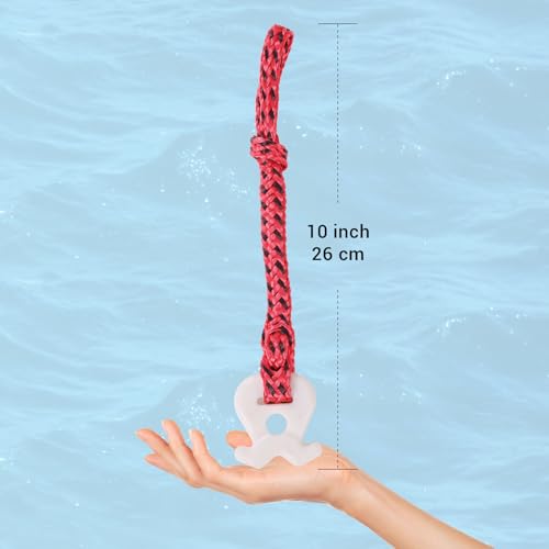 Z00MBROS 2Pcs Boat Tube Towable Rope Quick Connector, 19.7-inch for 1 to 4 Rider Towables - Watersport Accessories