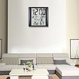 【Surveillance de la météo pratique】Restez prêt pour les changements météorologiques avec la fonction de surveillance complète de la météo de cette horloge murale. Obtenez des informations météorologiques à jour directement chez vous ou au bureau.