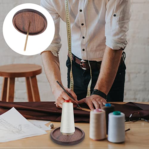 Sewacc Embroidery Thread Holder Wooden Spools Thread Holder Single Thread Rack Sewing And Embroidery Thread Organizer For Diy Embroidery Quilting And Sewing Threads Thread Holder Stand #TOP5