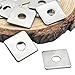M6 x 20 x 20 x 1.5mm Square Washer,201 Stainless Steel Square Flat Washer Plate,Anti-Loosening Plate Fastener for Construction and Industrial Equipment(20Pcs)