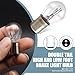 Sinytuto 10 PCS 1157 Car Halogen Light Bulb, Vehicle Brake Light Bulb, P21/5W S25 BAY15D Double Tail Design, Universal Automotive Tail Light Accessories for Truck SUV Car (Clear)