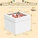3 Pack Cake Boxes, 10x10x8 Inches Tall Cakes Box with Window, White Cake Boxes with Cakes Boards, Square Bakery Box, for Cake, Treat Cookie Dessert, Pastry, Birthday Party, Mother's Day, Weddings