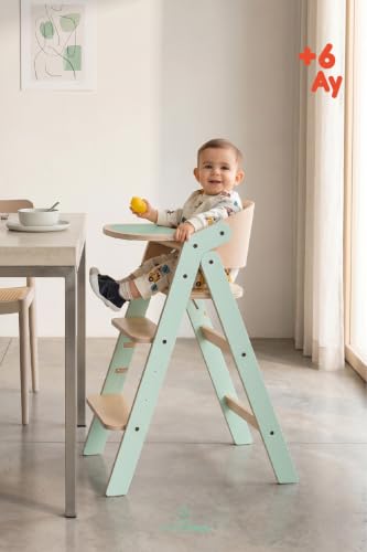 Mint Renkli All-In-One Katlanır Mama Sandalyesi