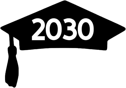 Class of 2030 Graduation Cap Decal, Graduation T Shirt Transfer, DIY Graduate Shirt Patch, Grad Tshirt Sticker, HTV Vinyl Applique, Pick Size Color,