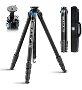 SIRUI AM124 Carbon Fiber Tripod with Triangular Center Column, Lightweight Travel Tripod for Came...