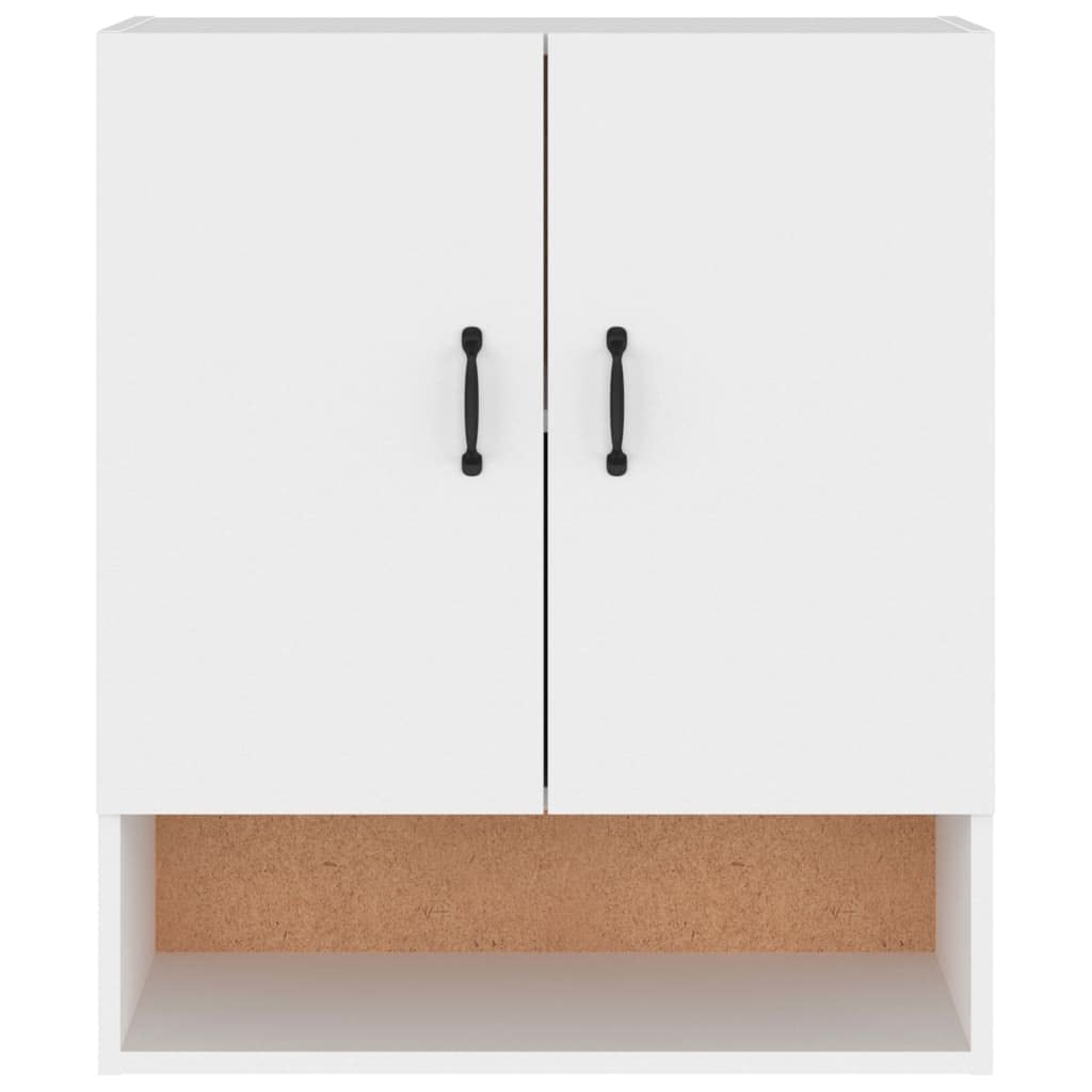 vidaXL Wandschrank Hängeschrank Lagerschrank Bücherschrank Schrank Aufbewahrungsschrank Wohnzimmer Schlafzimmer Weiß 60x31x70cm Holzwerkstoff