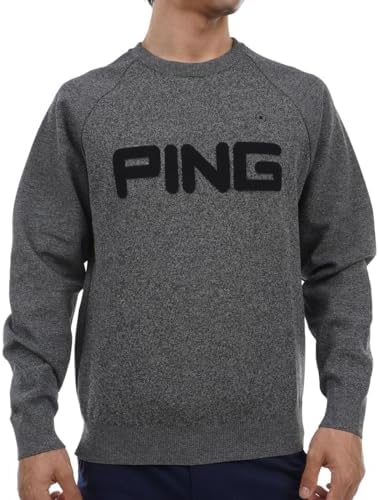 PING ピン　クルーネックニット (ブランドロゴ) PING APPAREL】10カラークルーネックニットプルオーバー