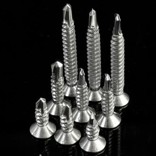 20 Tornillos Autoperforantes Acero Inoxidable M4.2 25mm miniatura 5