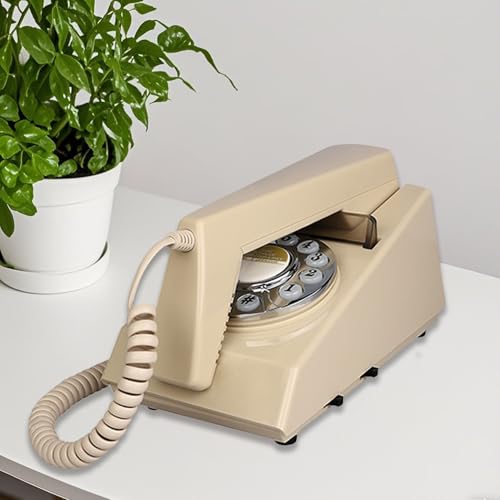 Teléfono fijo de pared vintage, con cable y montable miniatura 2
