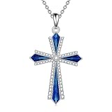 Un regalo perfetto. Occasione: con un design bello ed elegante, questo gioiello alla moda con croce è perfetto per l'uso quotidiano, anche un regalo ideale per la tua amata, fidanzata, moglie, madre, mamma, figlia, San Valentino o semplicemente un'amica, ecc. Ottimo regalo per matrimonio, anniversario, San Valentino, giorno del Ringraziamento, festa della mamma o Natale, regali del Cyber Monday, compleanno e Black Friday. Questo squisito regalo a forma di croce ti dà una nuova impressione.