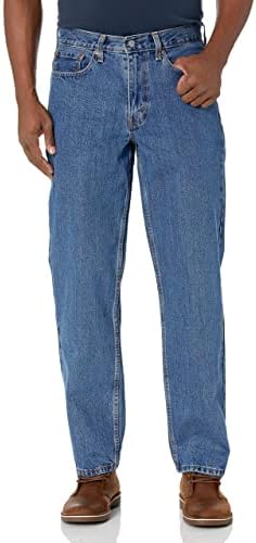 Levi's Men's 550 Relaxed Fit Jeans (Also Available in Big & Tall), Medium Stonewash, 34W x 32L