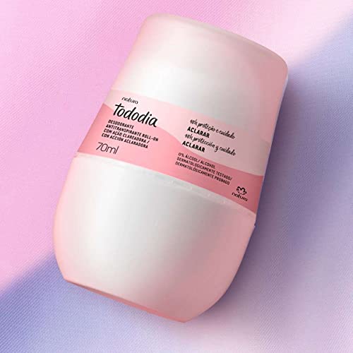 Desodorante Antitranspirante Roll-on Aclarar Natura Tododia - 70ml