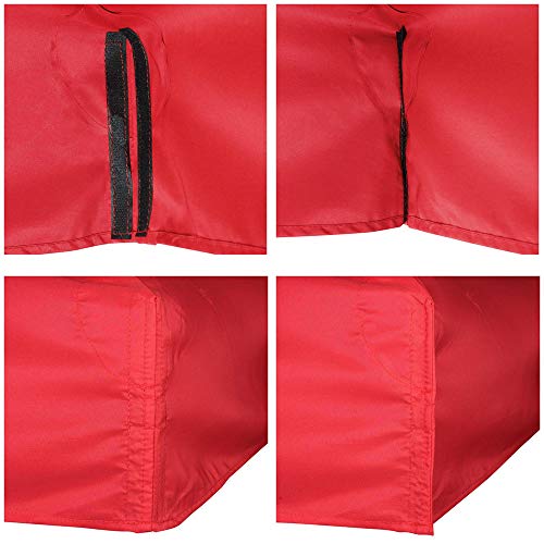 Yescom 10'X10' Gazebo Top Replacement For 1 Tier Outdoor Canopy Cover Patio Garden Yard Red Y0041002 #TOP2