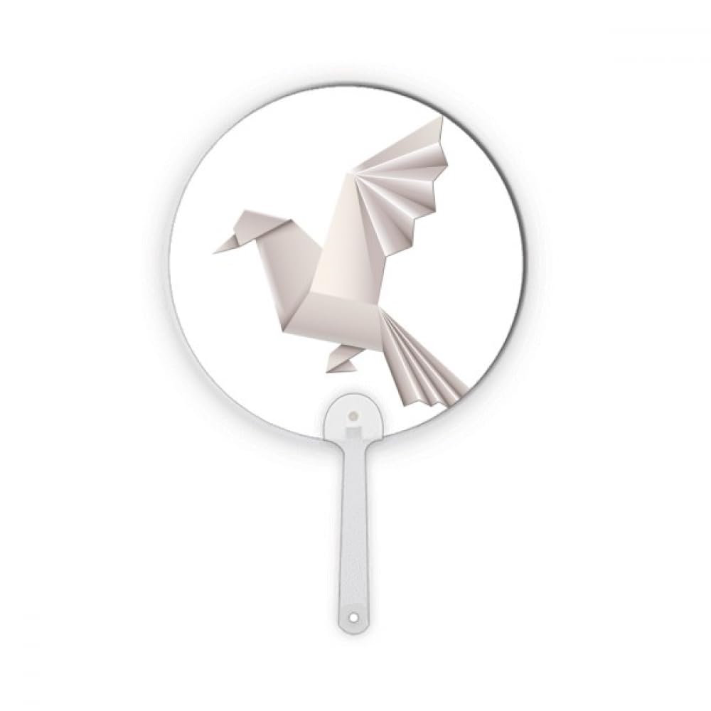 Éventail rond no/no Origa pigeon géométrique artisanal