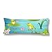 Produktbild CiCiDi Seitenschläferkissen Kissen-Bezug 40x145 cm Frösche, die in der Teich Seerose Lotus Flower Leben Atmungsaktives Kissenhüllen mit Reißverschluss Baumwollen und Polyester