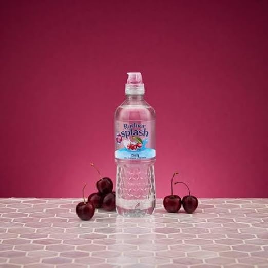 Radnor Still Cherry Flavoured Drink 500ml x 24 Bottles | Refreshing Fruit Flavoured Water | Low Calorie Soft Drink | School, Office & Catering Multipack