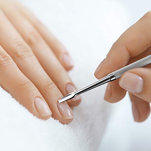 Eico Nagelhautschieber Edelstahl - Dreiteiliges Set mit Etui - Nagelhaut Cuticle Pusher & Nagelreiniger Set… – Bild 7