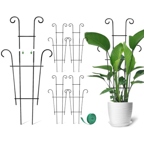 Image of Coomin Plant Trellis for Potted Plants with Ties, 23in 4p