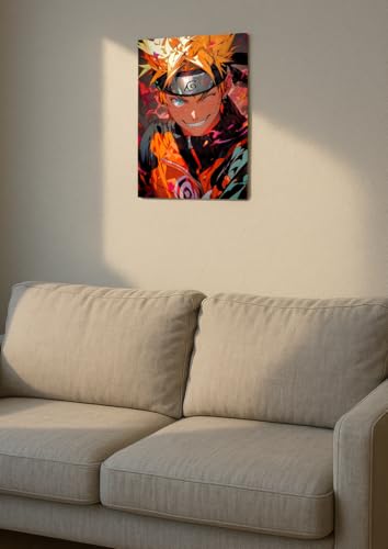 Image of NIJUKA Anime Printed Metal sheet Poster For Home And Room Decoration | For Anime Art Fans Boys And Girls (Naruto fan art collection)