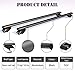 COWVIE 47 Inch Aluminum Roof Rack Cross Bars for Raised Side Rails, Adjustable Cargo Bars, Hold 165 LBS, Black