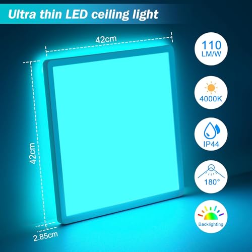 LED-Deckenleuchte mit Farbwechsel Oraymin 28W 3080LM