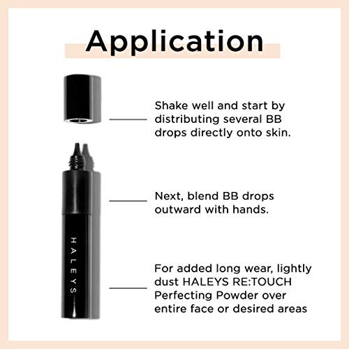 Haleys Re-Invent Bb Drops (Medium/Tan Neutral) Vegan, Cruelty-Free Tinted Bb Moisturizer Foundation With Marula Face Oil - Hydrate Skin With Sheer Coverage For A Natural, Healthy-Looking Complexion #TOP6