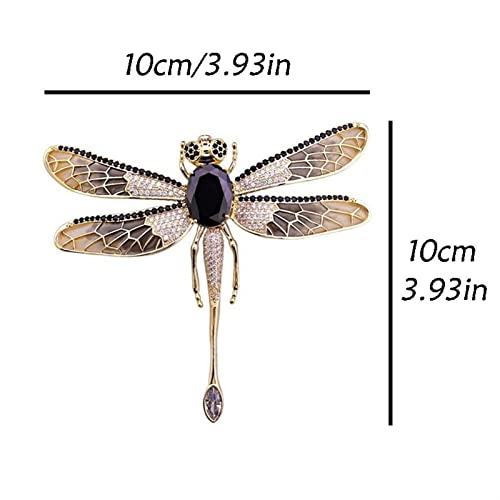 Broche libellule vintage de luxe un accessoire de mode haut de gamme