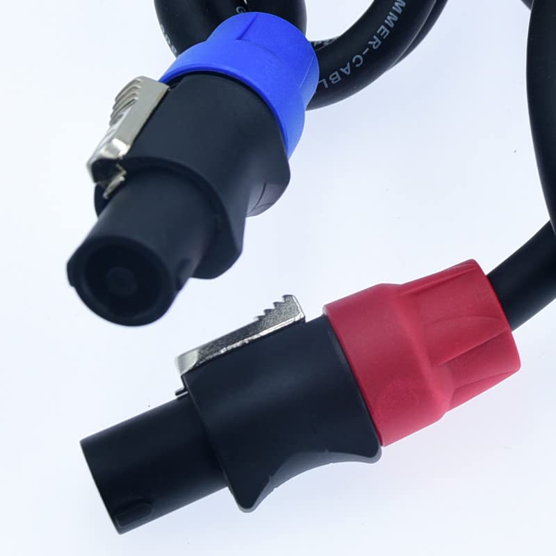 Miniatura 6 de Conectores de cable para altavoz de escenario, conector de cable adaptador de speakon, 4 polos, 4 pines, bloqueo de torsión, amplificador de corona