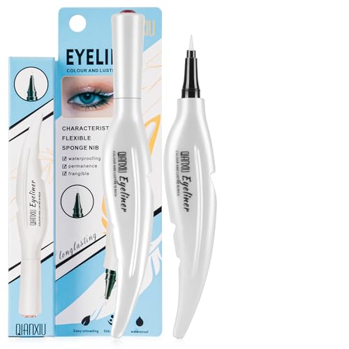 Beteligir Matte White Liquid Eyeliner, Waterproof Eye Liner Long Lasting Eye Brighten, Professional Highlighter White Eyeliner (White)