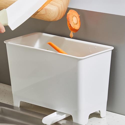 Cabilock 2 piezas de botes de basura para fregadero de cocina miniatura 5