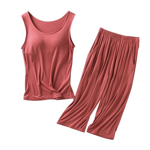 Camisón sexy para mujer sin mangas de algodón - Conjunto de pijama para mujer, ropa de dormir de moda, ropa de dormir, ropa de estar cómoda, ropa interior informal para casa, cami, ropa interior