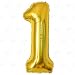 40 Inch Giant Jumbo Helium Foil Mylar Balloons (Premium Quality), Glossy Gold, Number 1